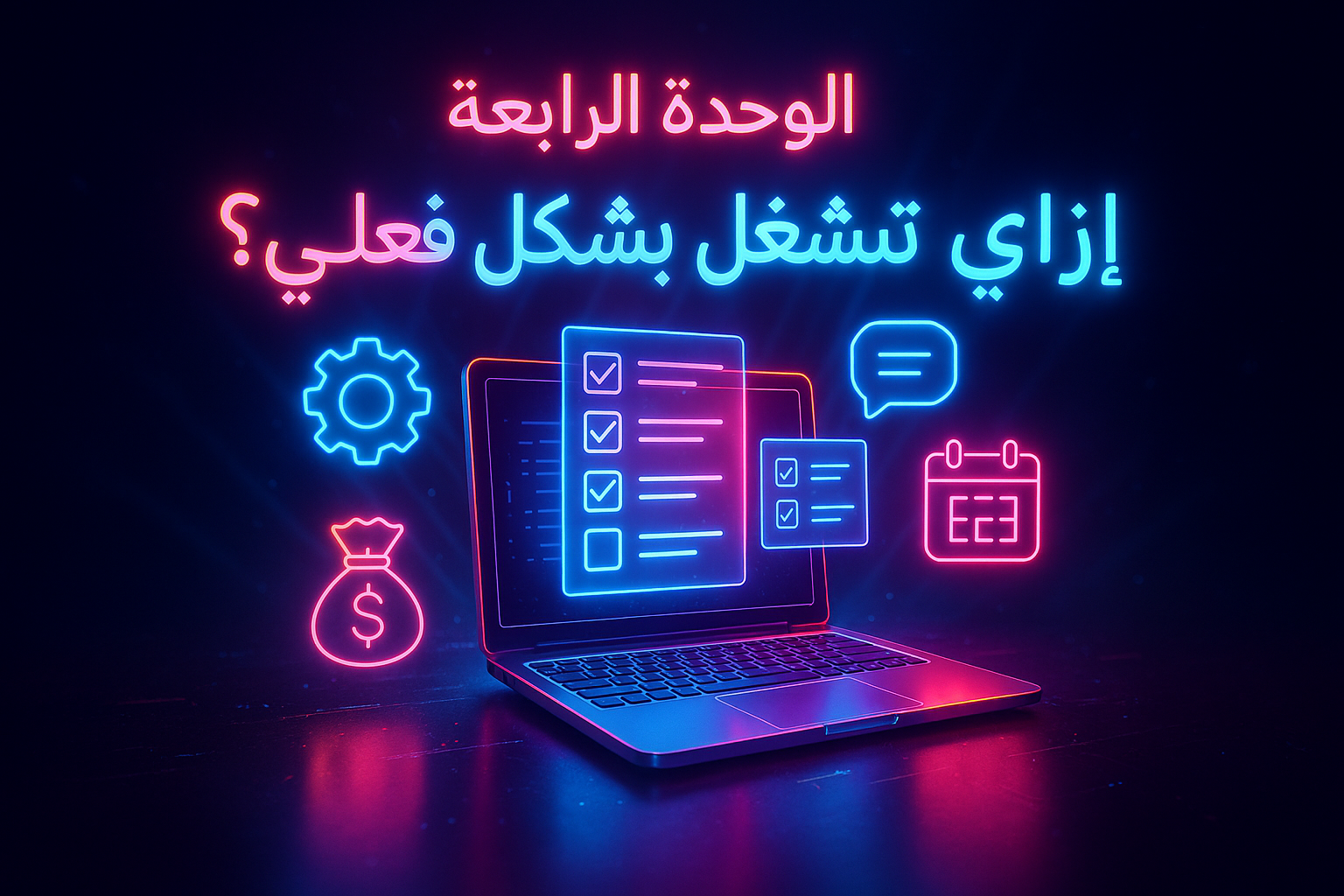 📌 الوحدة الرابعة: إزاي تشتغل بشكل فعلي ؟